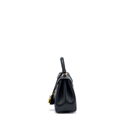 Celine Small 16 Purse Grained Calfskin Black