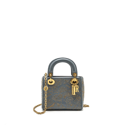 Dior Mini Lady Dior Limited Edition Lambskin Grey