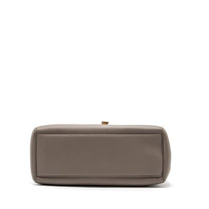 Celine Medium Soft 16 Purse Grained Calfskin Grey