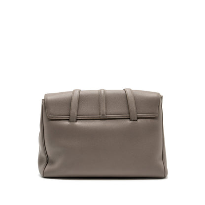 Celine Medium Soft 16 Purse Grained Calfskin Grey