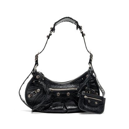 Balenciaga Le Cargole Small Mini Purse Lambskin Black