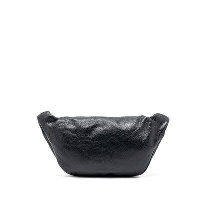 Balenciaga Europa Belt Purse Calfskin Black/Red