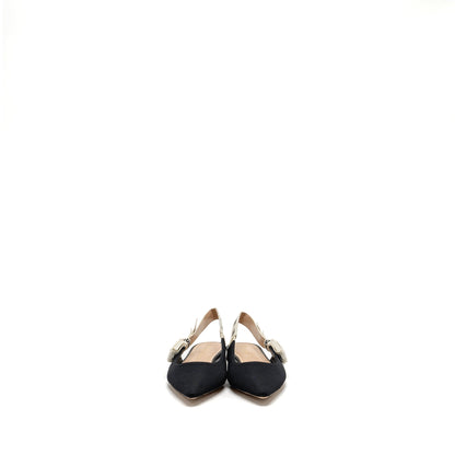 Dior size 35 Jâadior sling back fabric black