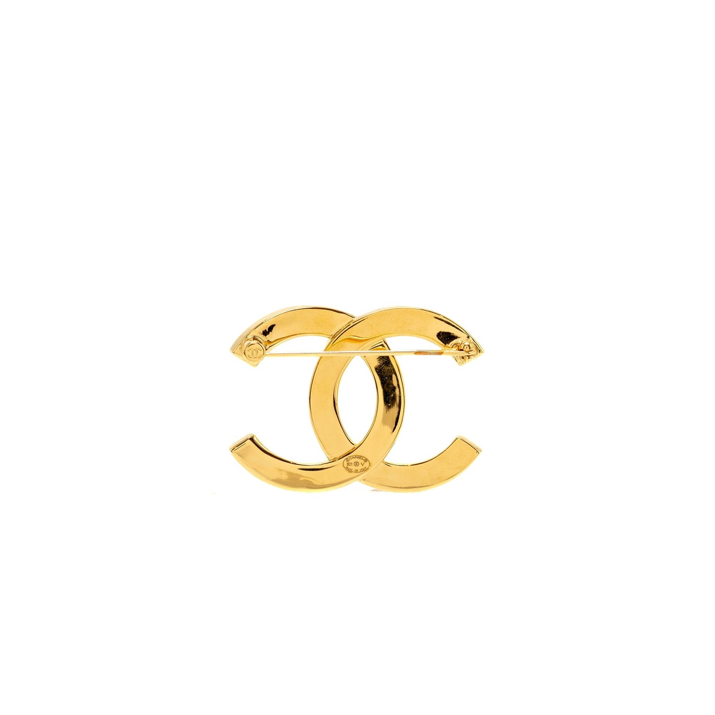 Chanel CC logo chanel letter brooch gold tone