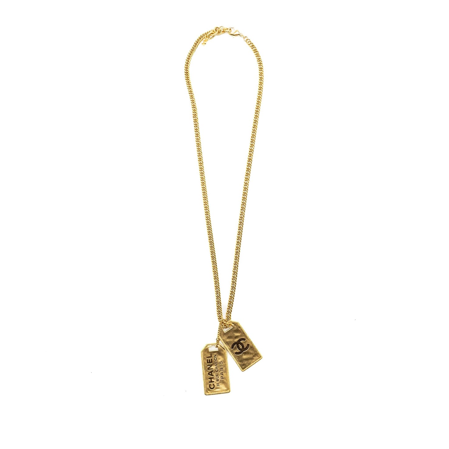 Chanel 31 Rue Cambon necklace gold tone
