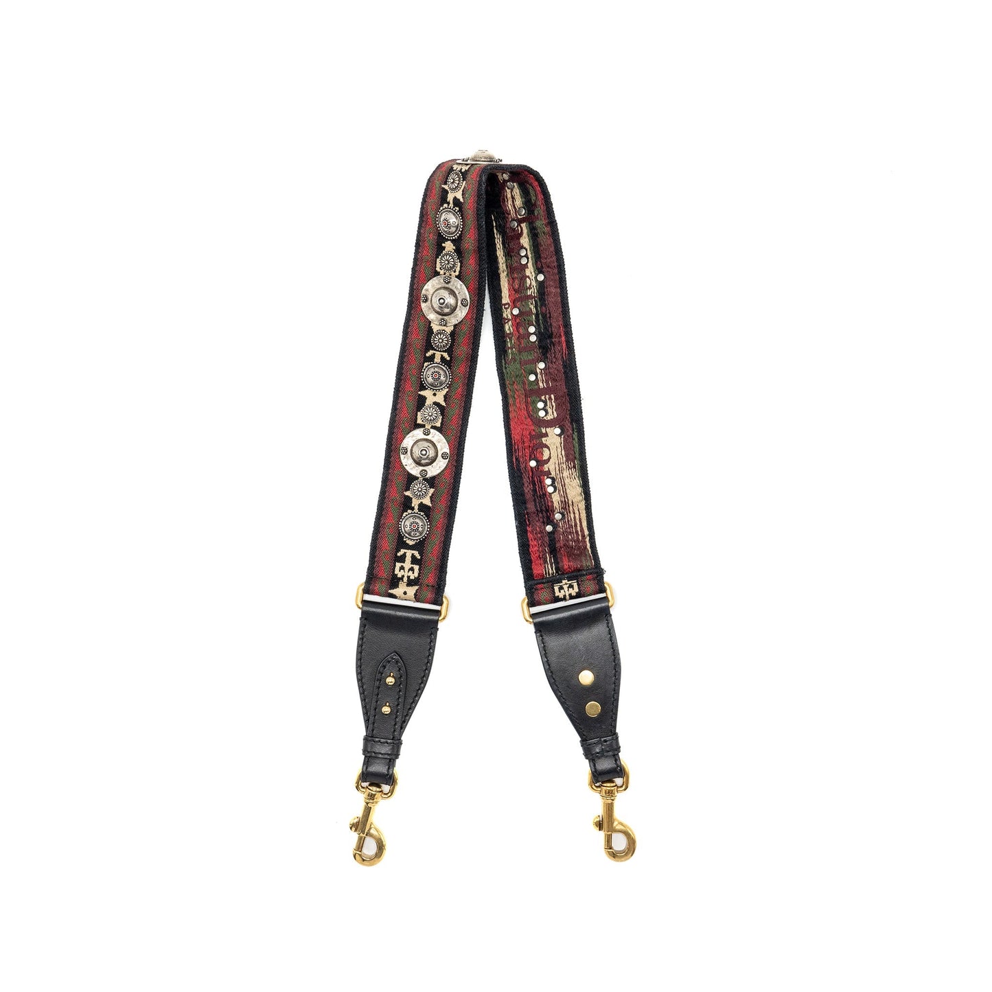 Dior shoulder strap oblique canvas/ calfskin red/multicolour