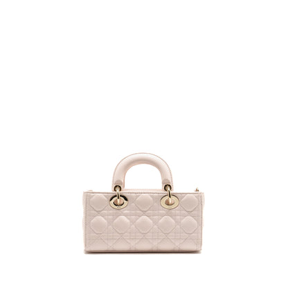 Dior Small Lady D-Joy Purse Cannage Lambskin Powder Pink