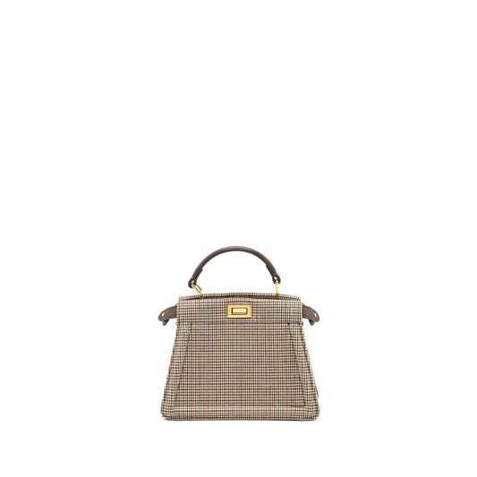 Fendi Peekaboo Iseeu Petite Mini fabric brown multicolour