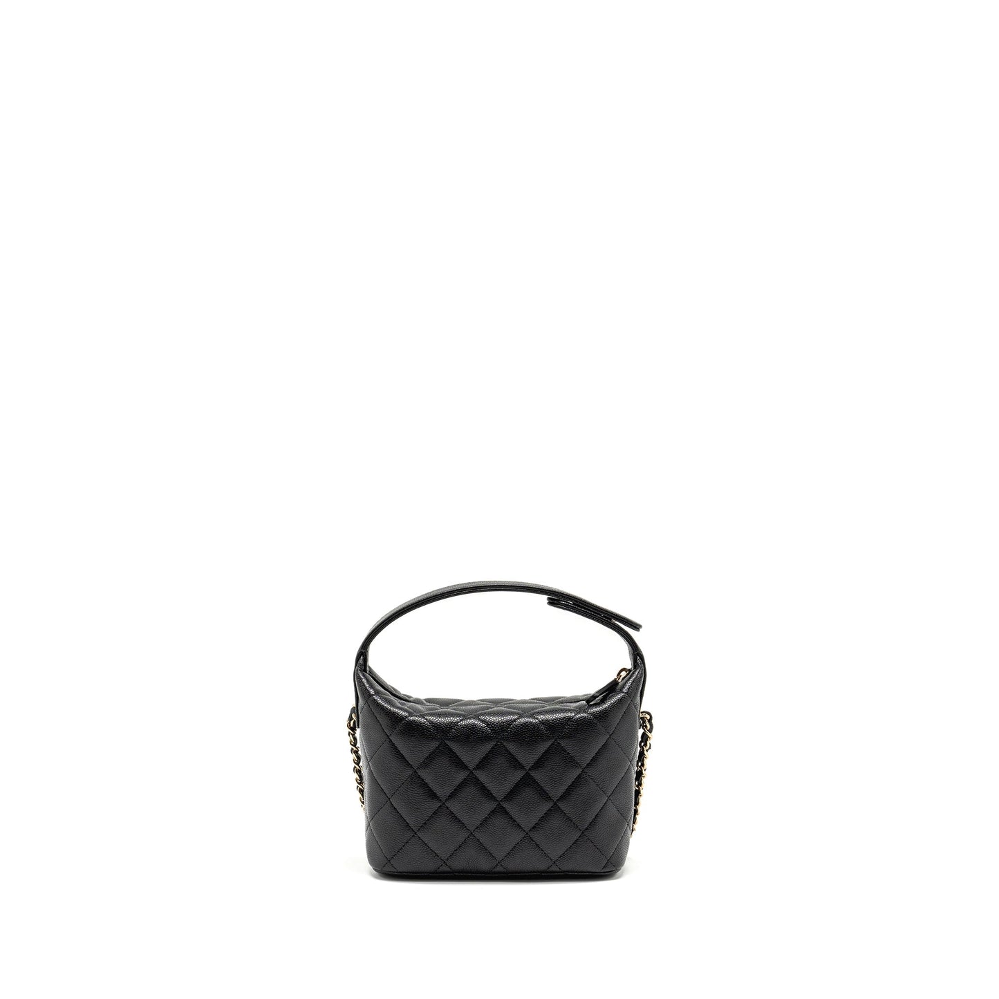Chanel 25c Quilted Hobo Bag Caviar Black GHW (microchip)