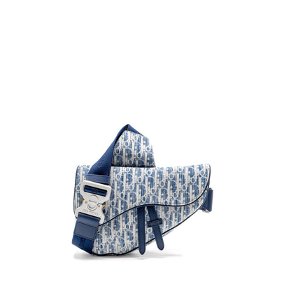 Dior Homme Saddle Purse Oblique Kasuri Blue/Multicolour