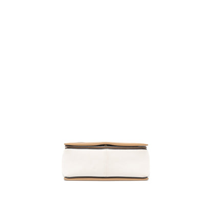 Celine Frame Purse Calfskin Cream/Brown Brushed