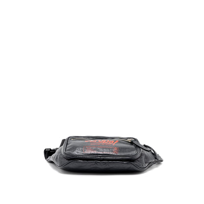 Balenciaga Europa Belt Purse Calfskin Black/Red