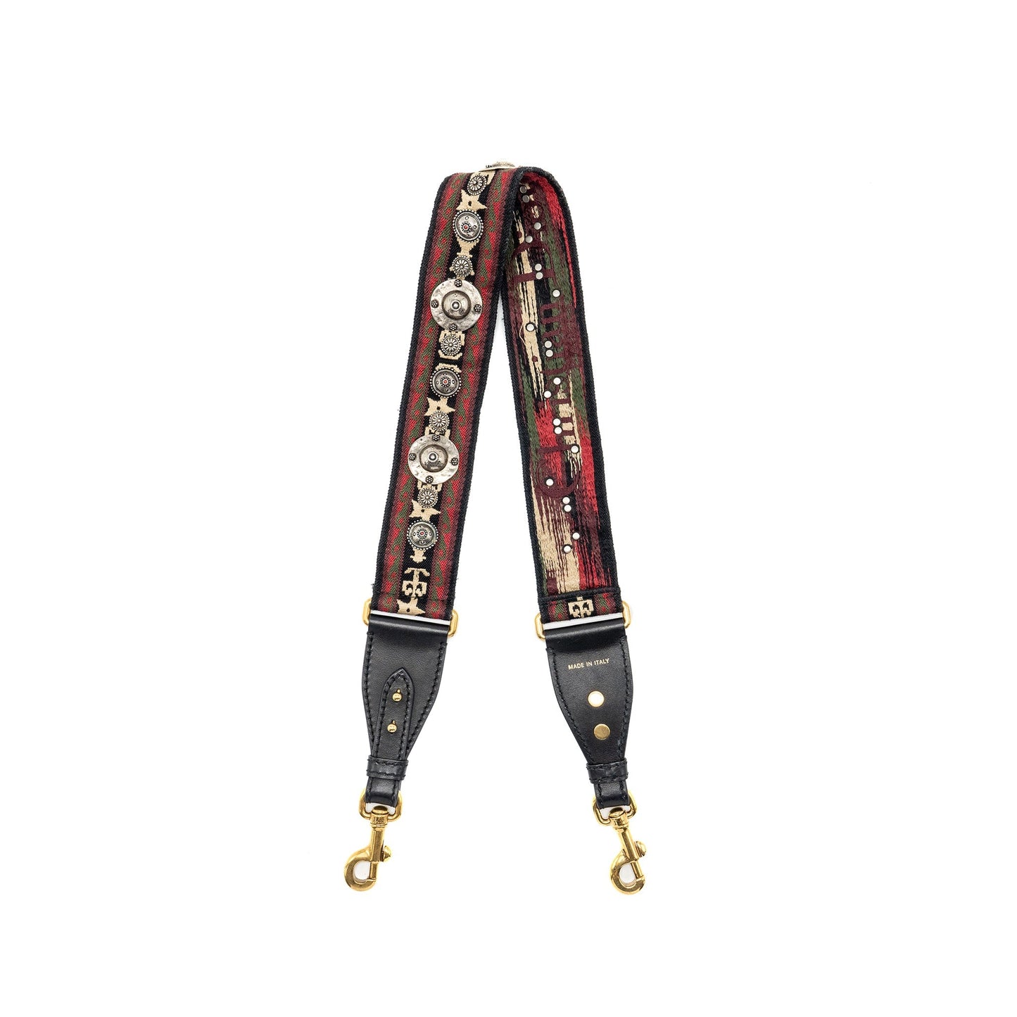 Dior shoulder strap oblique canvas/ calfskin red/multicolour