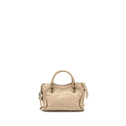 Balenciaga Mini City Purse Calfskin Beige