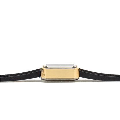 Chanel Premiere Ribbon Watch, Yellow gold / titanium, black lacquer dial