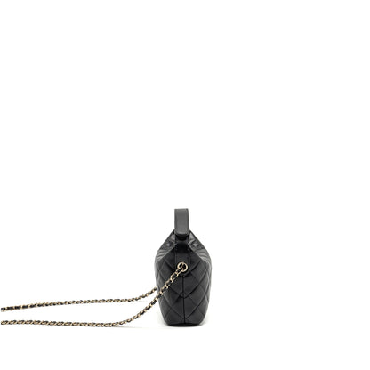 Chanel 25c Quilted Hobo Bag Caviar Black GHW (microchip)