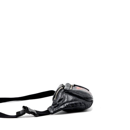Balenciaga Europa Belt Purse Calfskin Black/Red