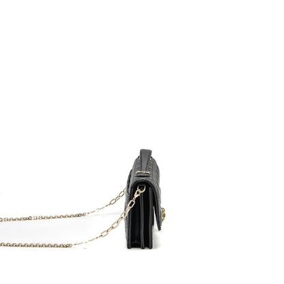 Dior My Dior Mini Purse Cannage Lambskin Black