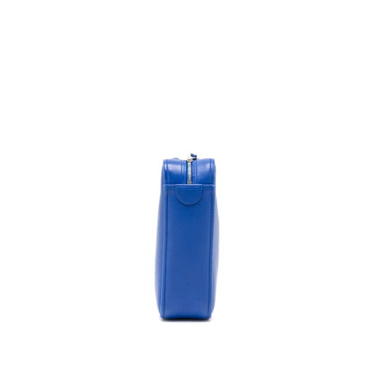 Balenciaga Triangle Duffle Purse Calfskin Blue