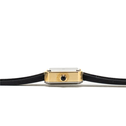 Chanel Premiere Ribbon Watch, Yellow gold / titanium, black lacquer dial
