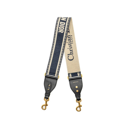 Dior Shoulder Strap Oblique Canvas Black/Navy