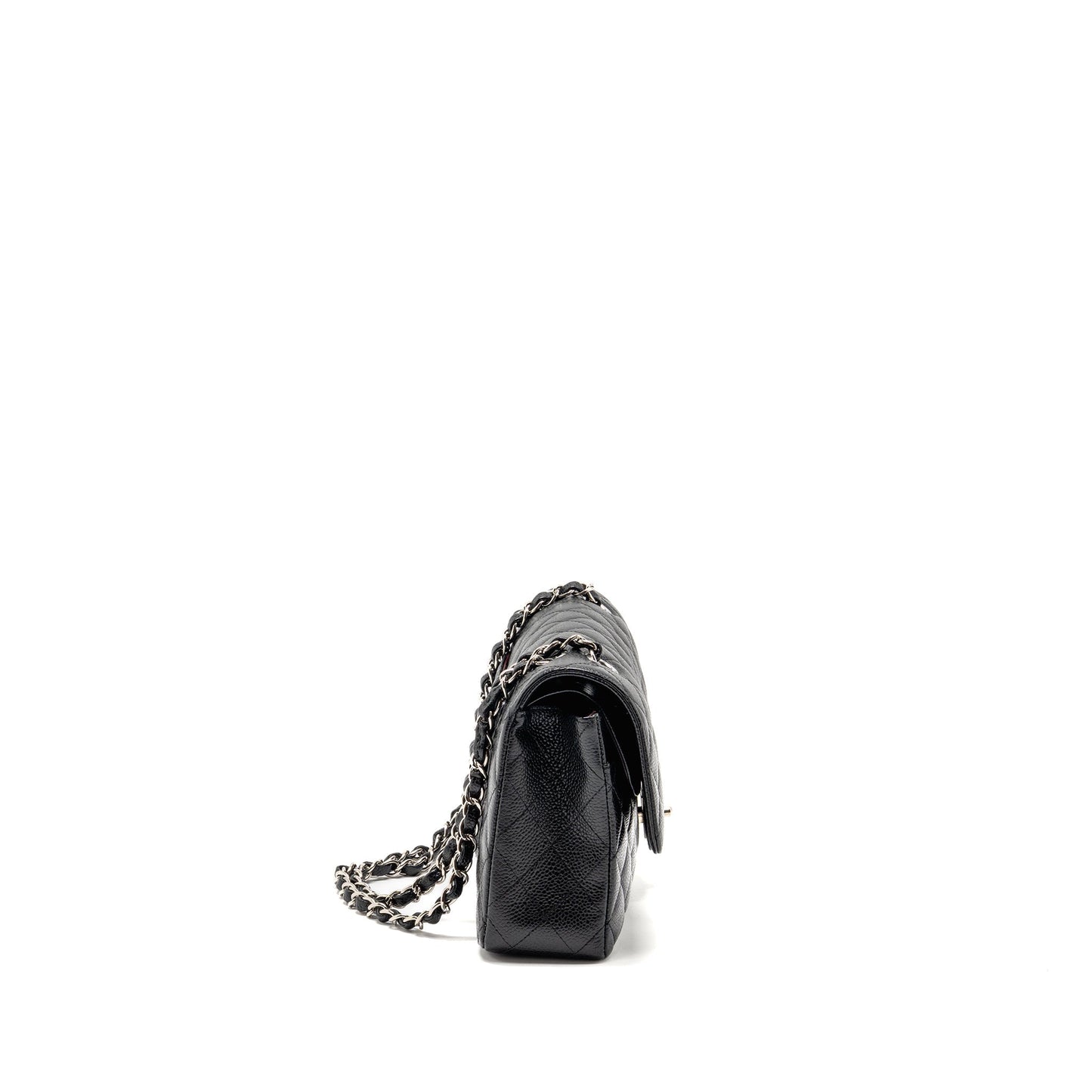 Chanel Medium Classic Double Flap BAG CAVIAR black SHW