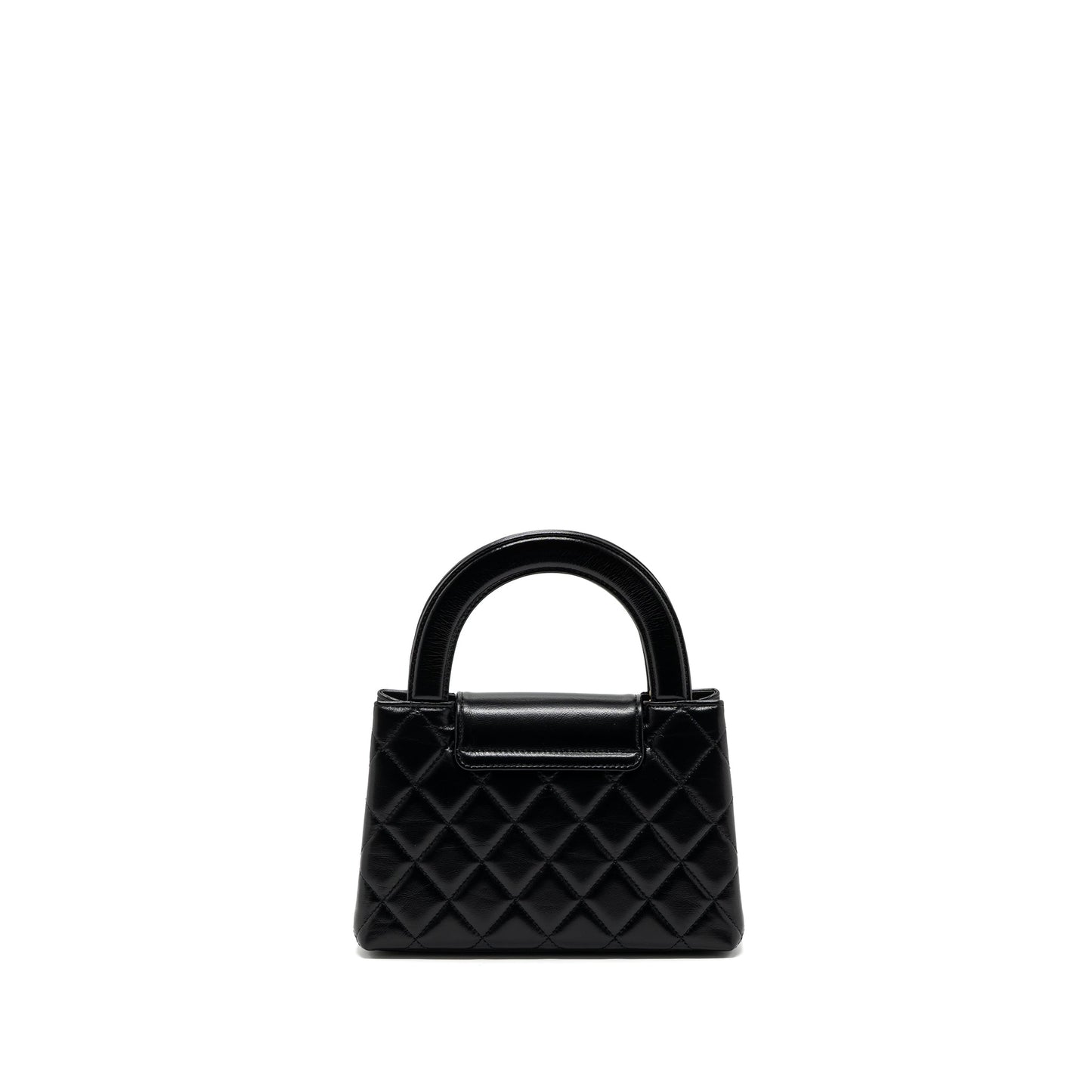 Chanel 23k Mini Shopping Tote Calfskin Black Brushed GHW(Microchip)