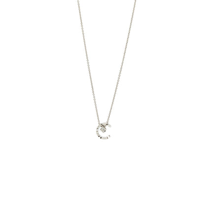 Chanel Coco Crush Necklace Quilted motif 18k white gold, diamonds