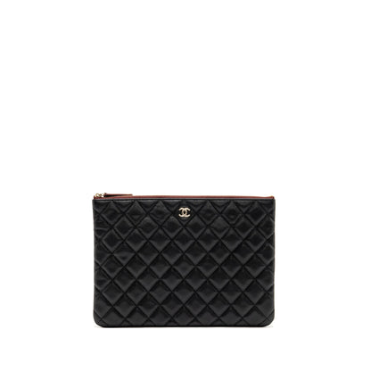 Chanel Classic O-Case Pouch/Clutch Caviar Black GHW