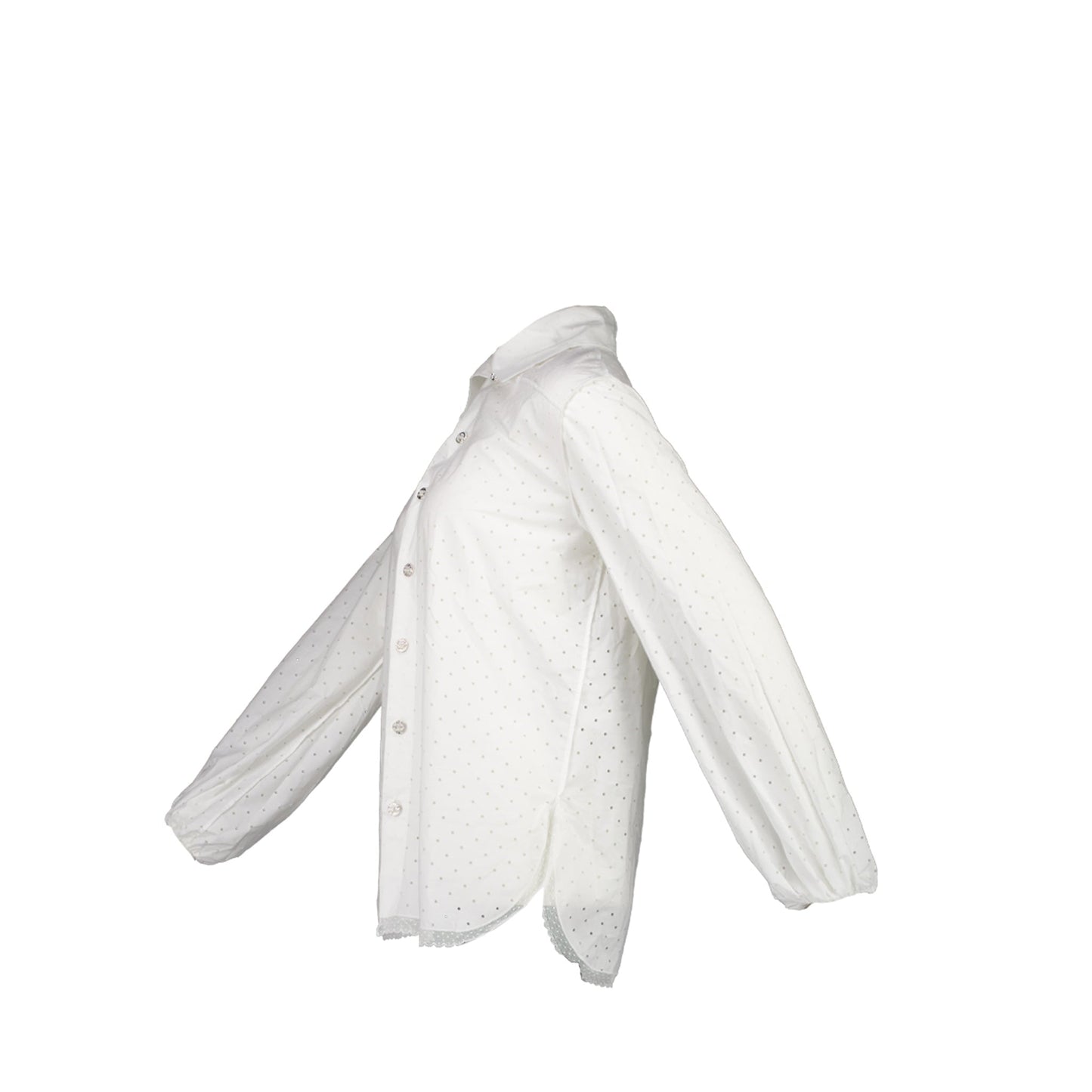 Chanel size 34 23S blouse shirt cotton white