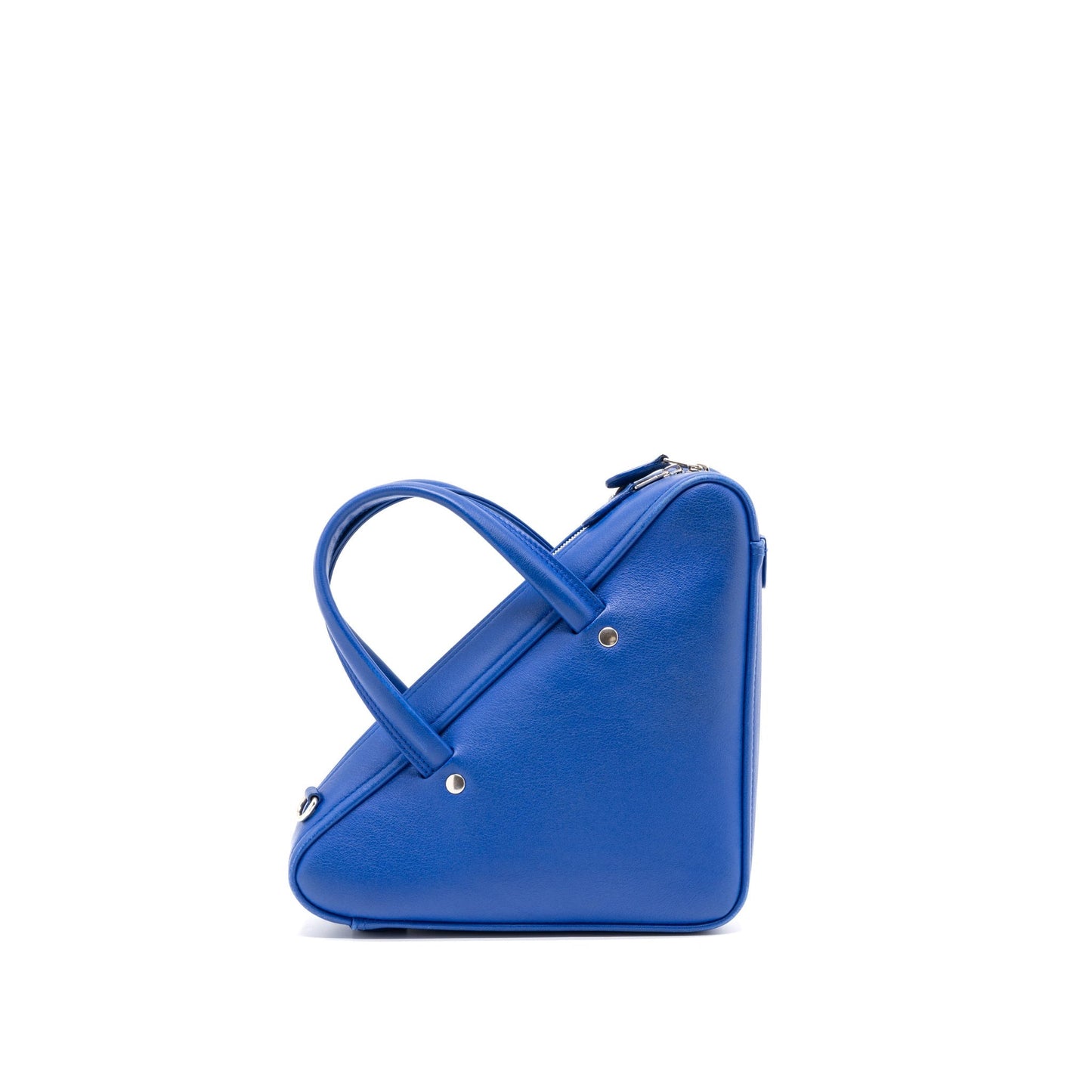 Balenciaga Triangle Duffle Purse Calfskin Blue