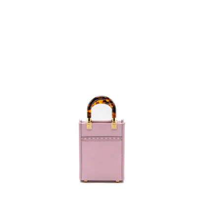 Fendi Mini Sunshine shopper Purse leather pink