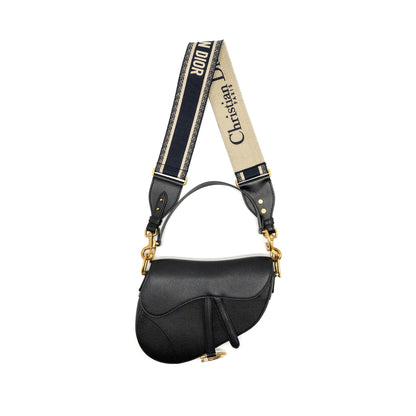 Dior Medium saddle Purse calfskin black