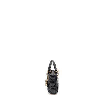 Dior Micro Lady Dior Lambskin Black