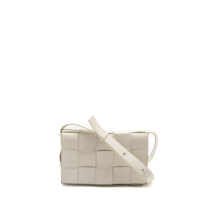 Bottega Veneta Small Cassette Purse Lambskin White