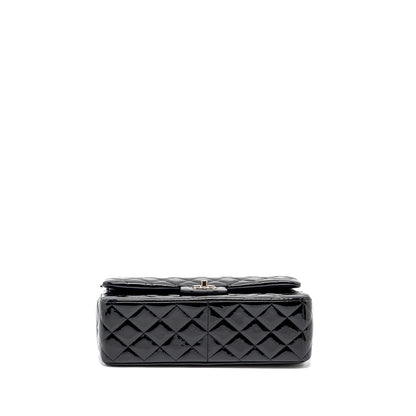 Chanel Jumbo Classic Double Flap Bag Patent Black SHW
