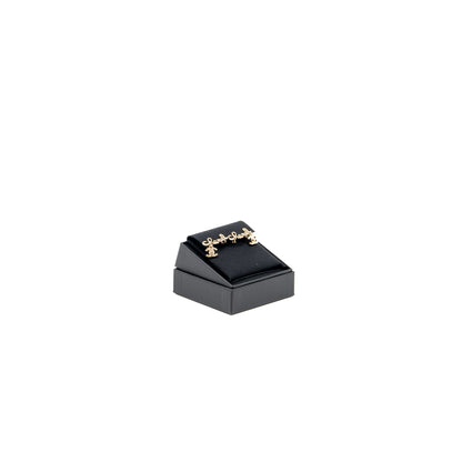 Chanel letter and cc drop ear clip gold tone