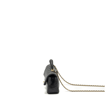Chanel Top Handle Mini Rectangular Flap Bag Caviar Black GHW