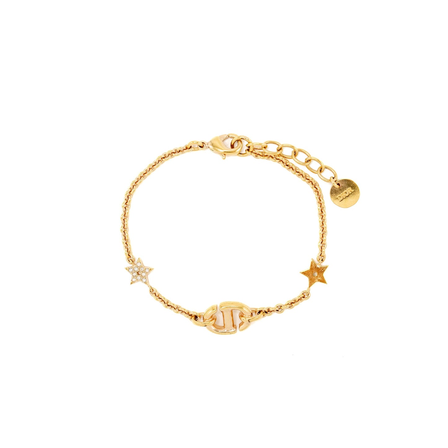 Dior and Stars Bracelet Crystal Gold Tone