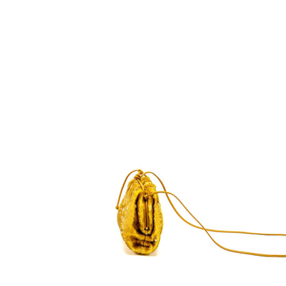 Bottega Veneta Mini Pouch Sequin Gold