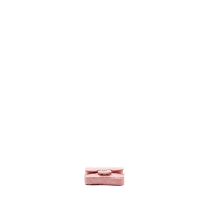 Chanel Mini Flap Belt Bag Caviar Pink LGHW