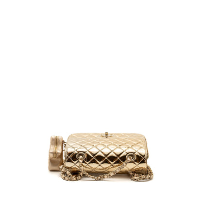 Chanel 24c Backpack tar Patent Gold LGHW (microchip)