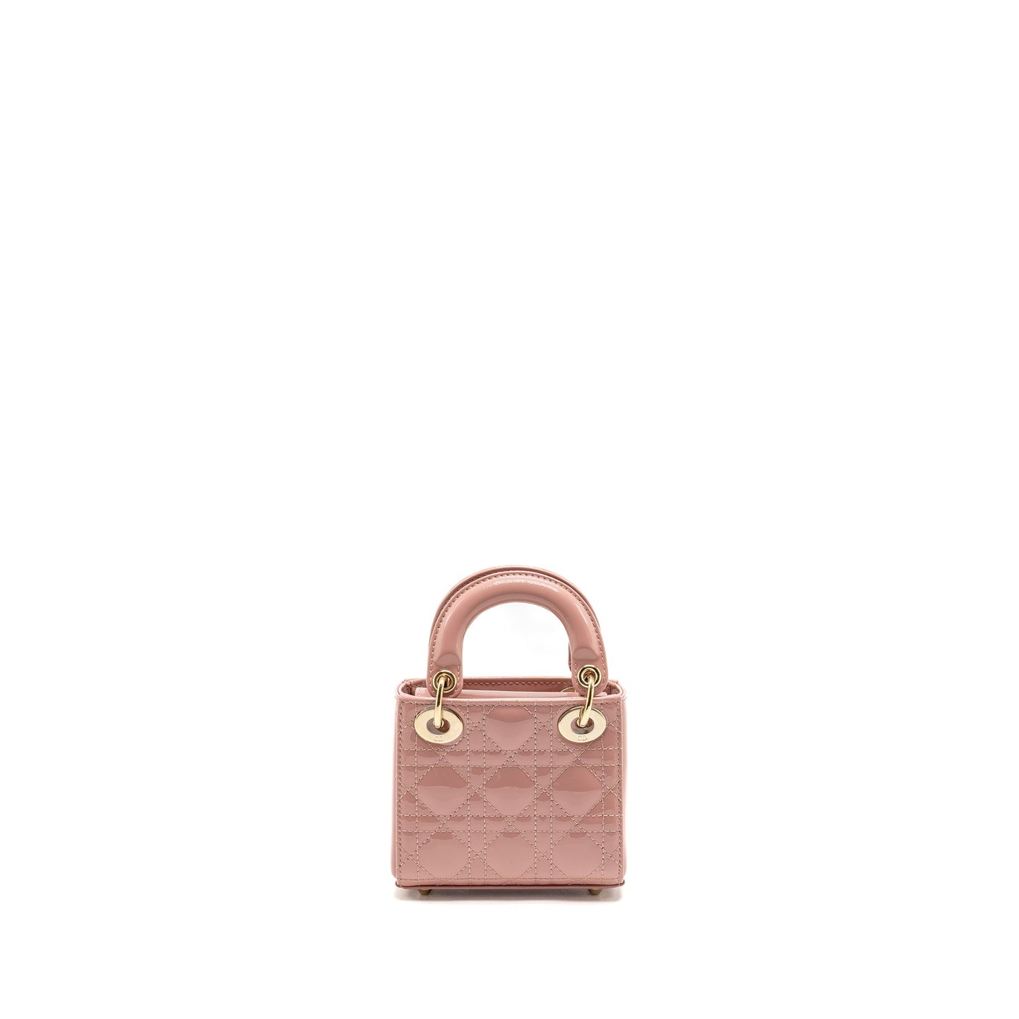 Dior Micro Lady dior patent leather dark pink