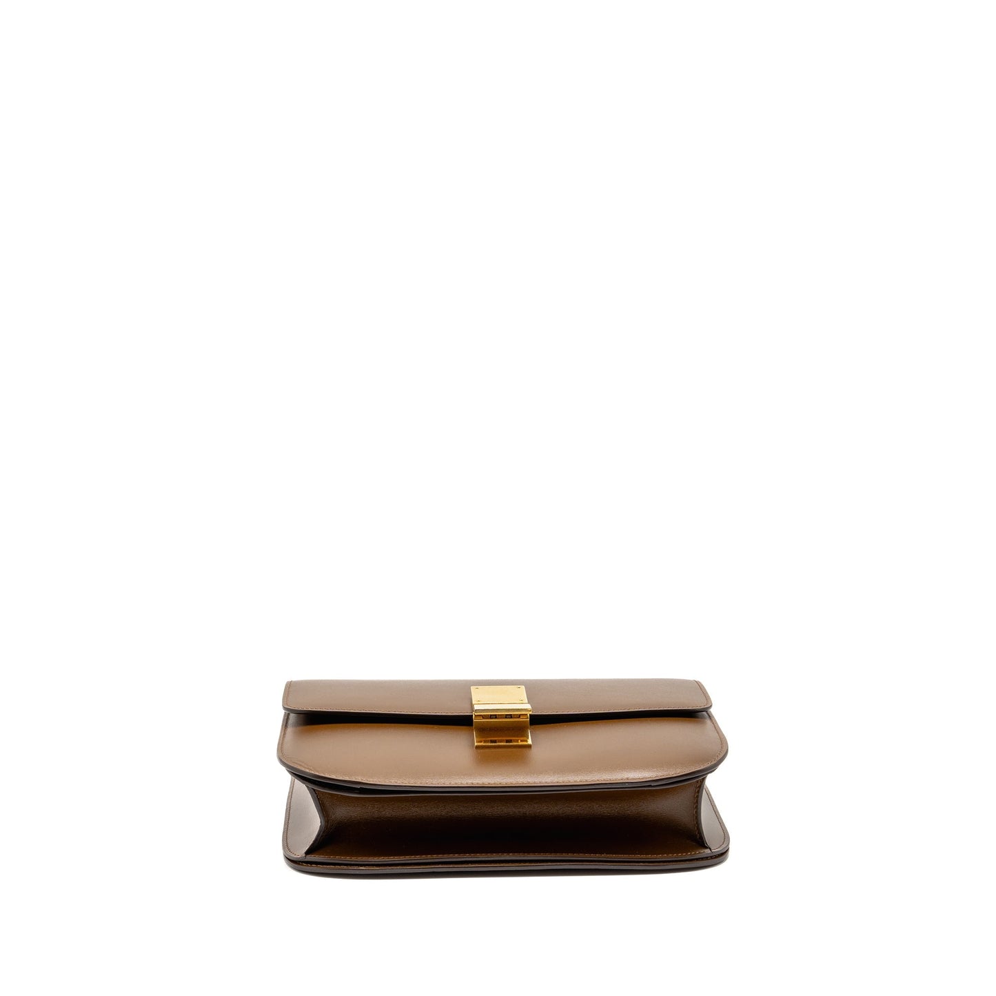 Celine Medium Classic Box Purse Calfskin Camel