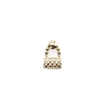 Chanel Bag Brooch Pearl Light Gold Tone