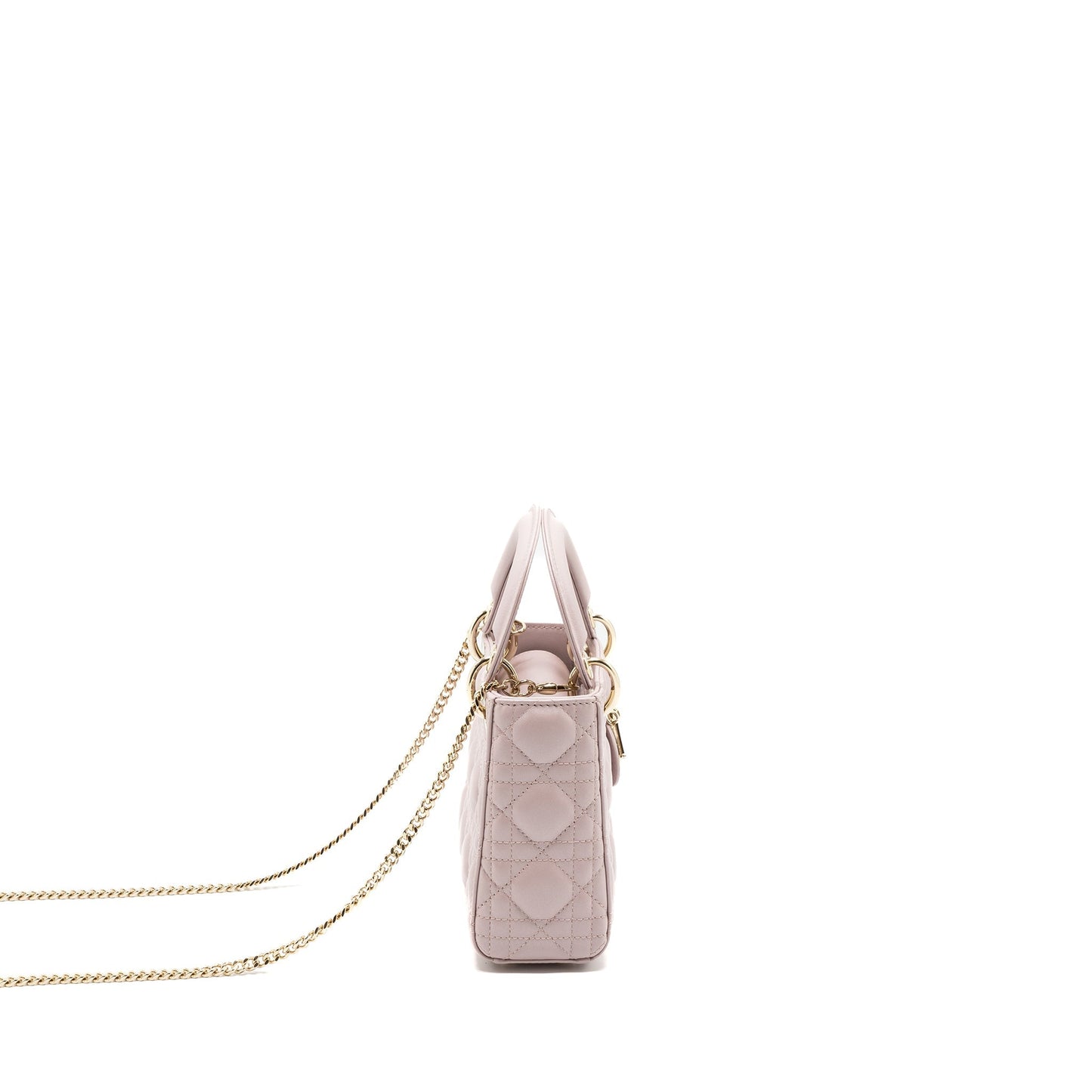 Dior Mini Lady Dior Purse lambskin Light Pink
