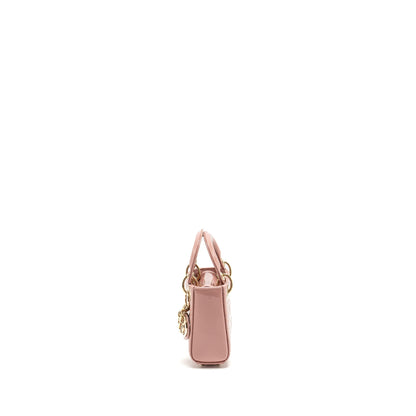 Dior Micro Lady dior patent leather dark pink