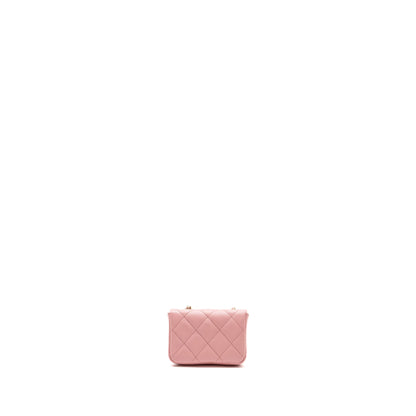 Chanel Mini Flap Belt Bag Caviar Pink LGHW