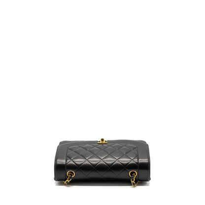 Chanel Vintage Diana Flap Bag Lambskin Black GHW