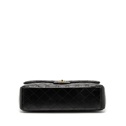 Chanel Maxi Classic Single Flap Bag Lambskin Black GHW